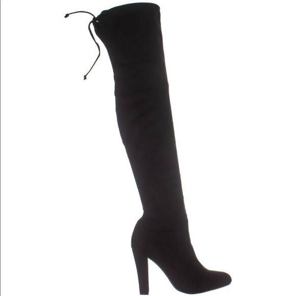 Steve Madden Over The Knee Boots Tie Back - Picture 1 of 8